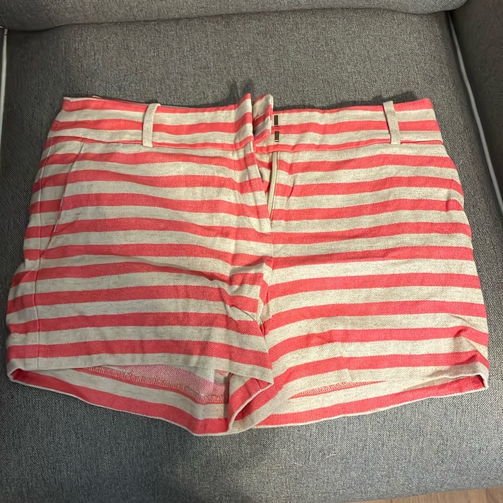 Pink striped shorts